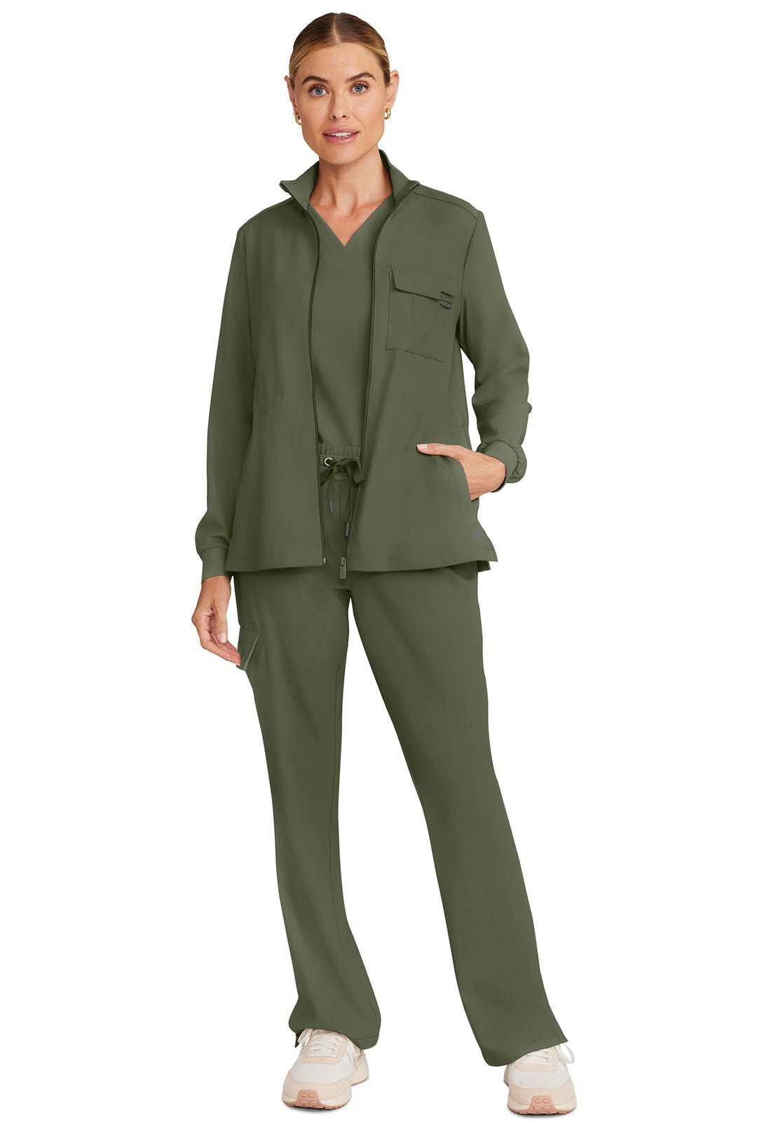 Healing Hands Quest Scrubs Brooks Zip Front Jacket HH360 - Scrubs Select