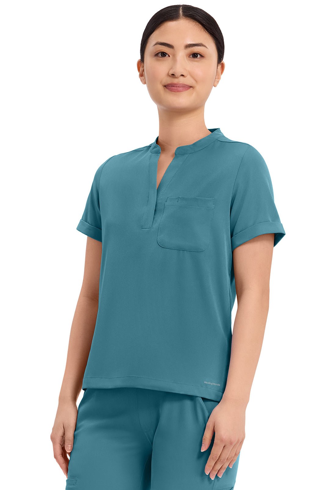 Healing Hands Works Scrubs Macy V Neck Top HH650 - Scrubs Select