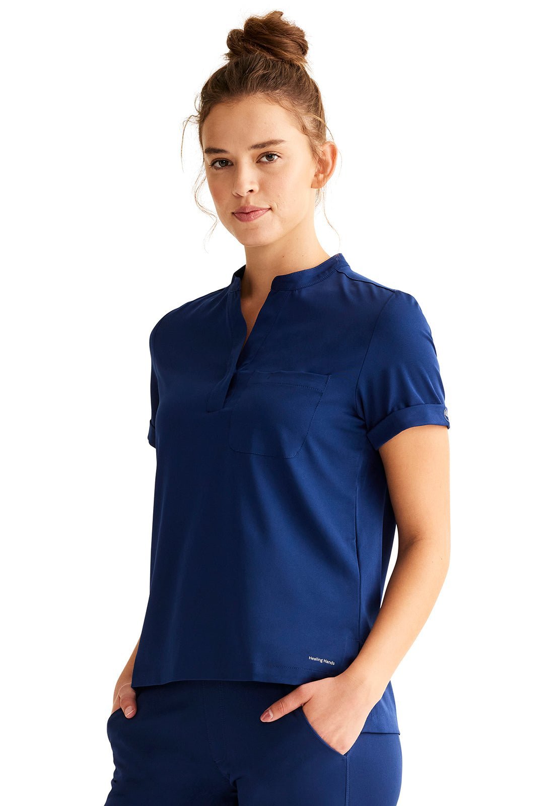 Healing Hands Works Scrubs Macy V Neck Top HH650 - Scrubs Select