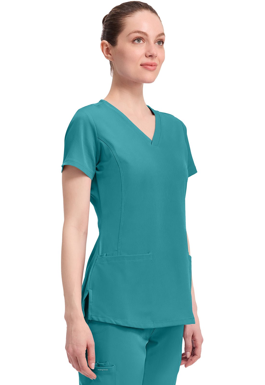 Healing Hands Works Scrubs Monica V Neck Top 2500 - Scrubs Select