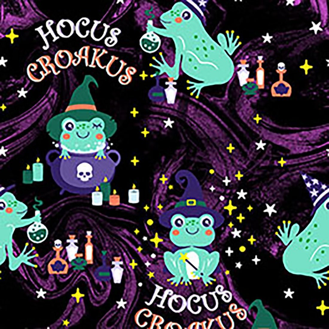 Hocus Croakus Cherokee Scrubs Frog Halloween Print V Neck Top CK856 HCCK - Scrubs Select