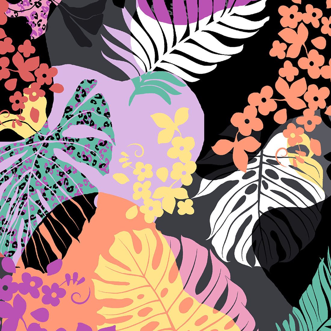 Jungle Vibes Med Couture Print V Neck Scrub Top MC632 JUVB - Scrubs Select