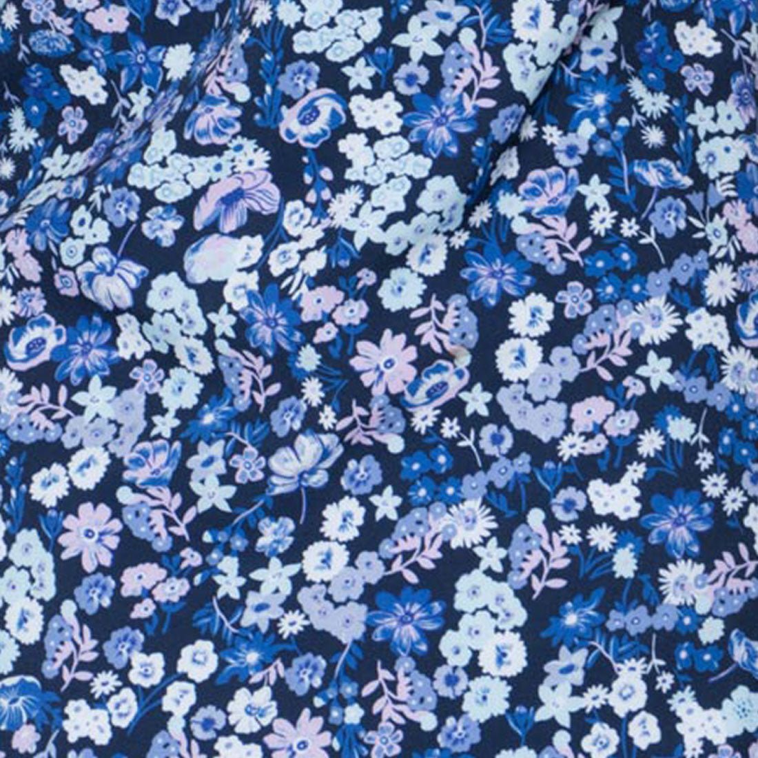 Lilac Floral Med Couture Print V Neck Scrub Top MC8564 LIFL - Scrubs Select