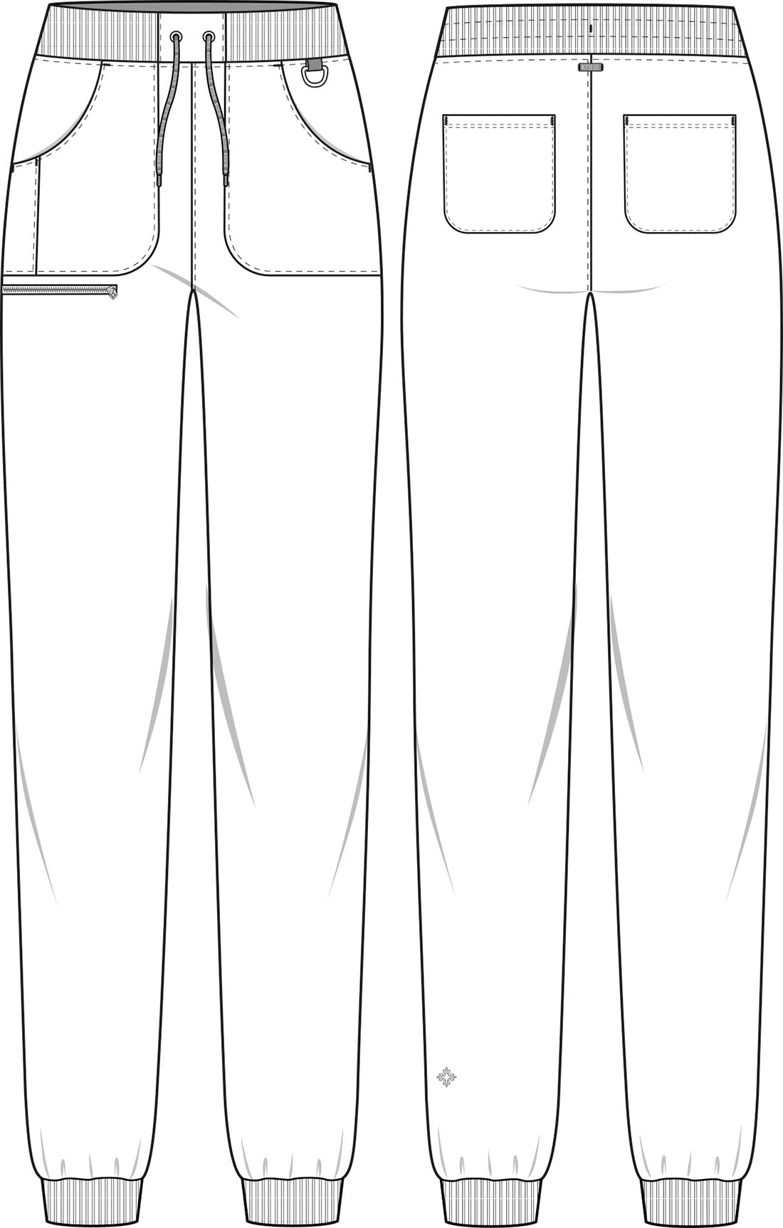 Med Couture AMP Jogger Scrub Pant MC102 in Ciel, Lavender, Solar Flare, Teal, White - Scrubs Select