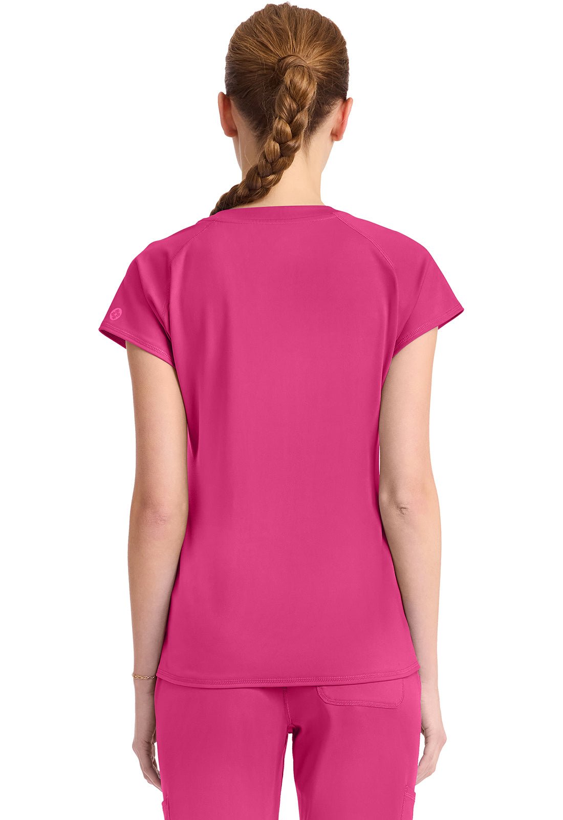 Med Couture Amp Knit Scrubs Raglan V Neck Top MC752 - Scrubs Select