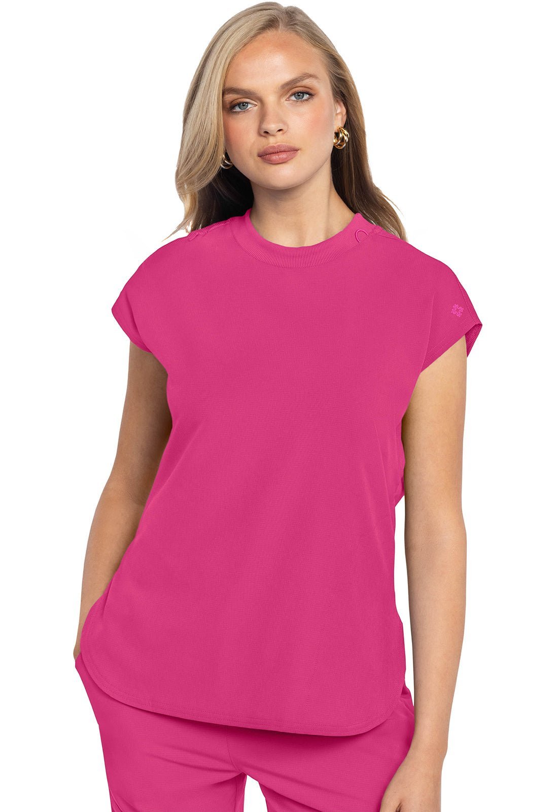 Med Couture Amp Round Neck Scrub Top MC703 Limited - Scrubs Select