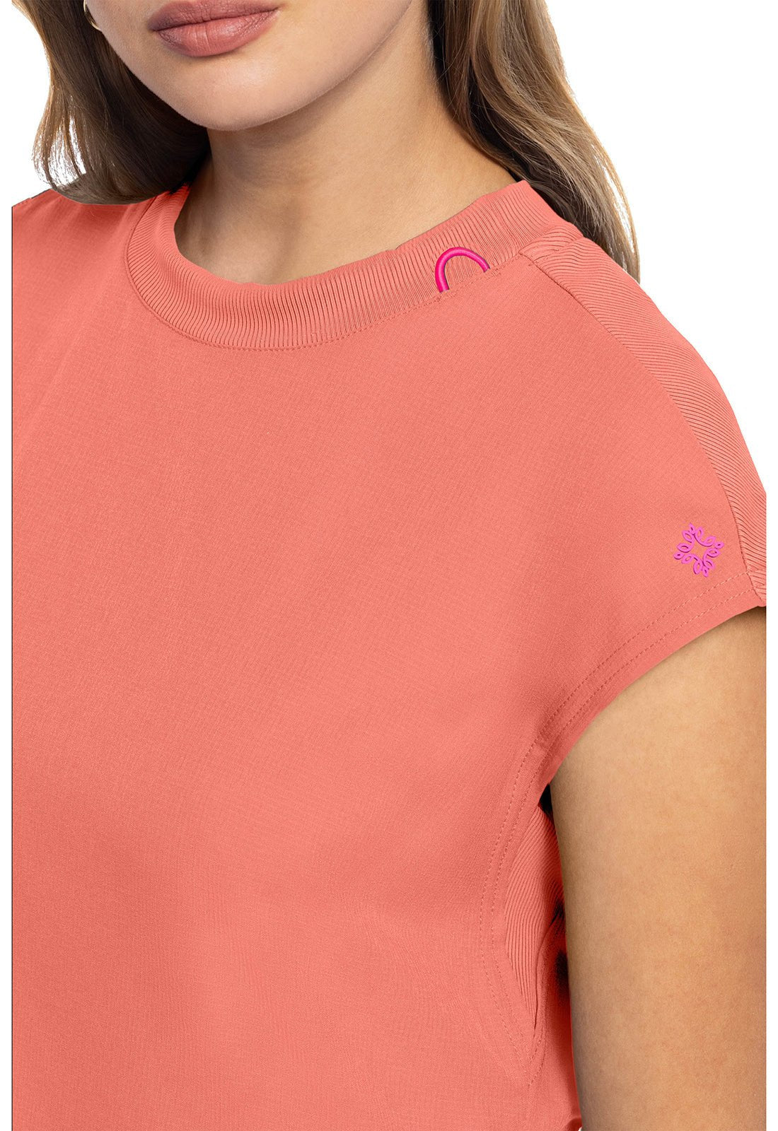 Med Couture Amp Round Neck Scrub Top MC703 Limited - Scrubs Select