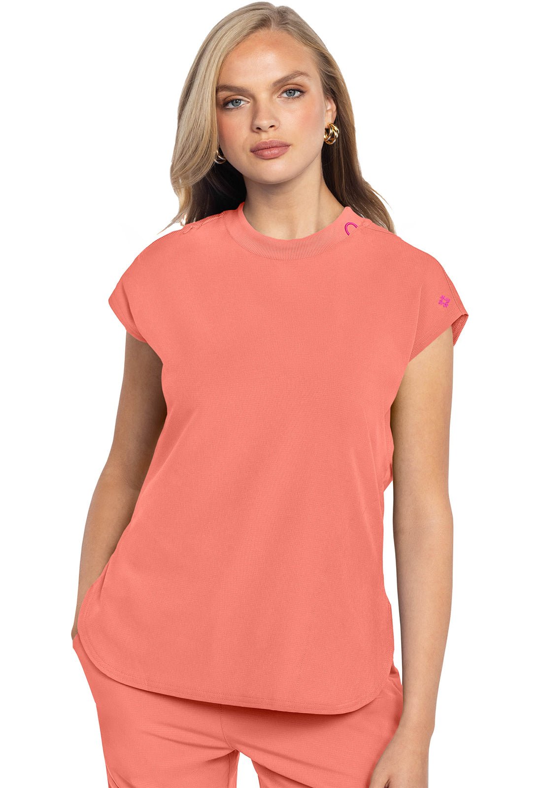 Med Couture Amp Round Neck Scrub Top MC703 Limited - Scrubs Select
