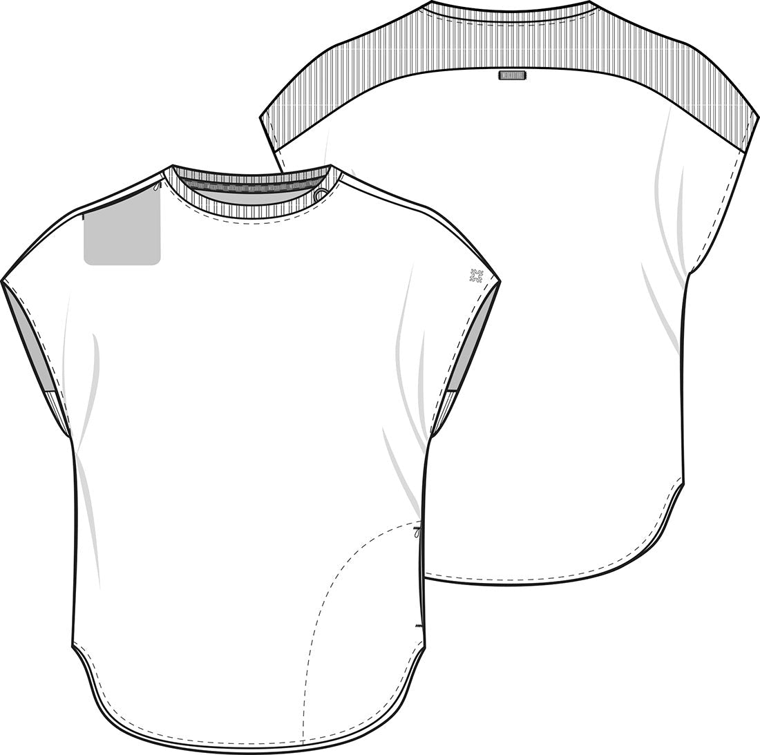 Med Couture Amp Scrubs Round Neck Top MC703 - Scrubs Select