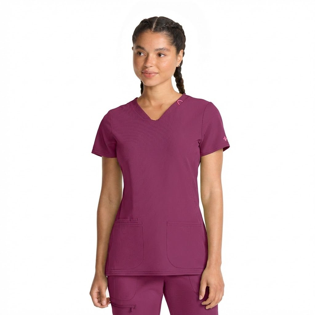 Med Couture Amp Scrubs V Neck Top MC702 - Scrubs Select