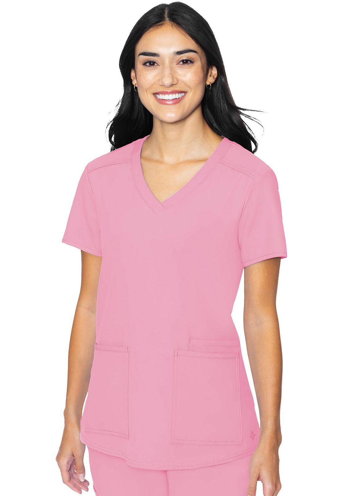 Med Couture Insight Scrubs V Neck Top MC2411 - Scrubs Select