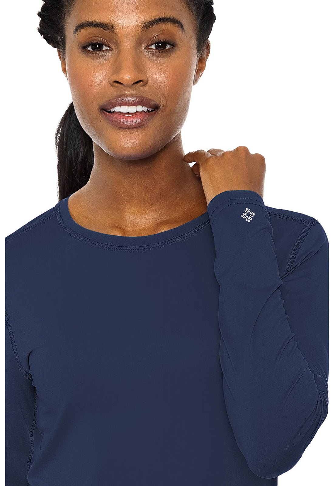 Med Couture Layers Scrubs Long Sleeve Underscrubs Knit Tee MC8499 - Scrubs Select