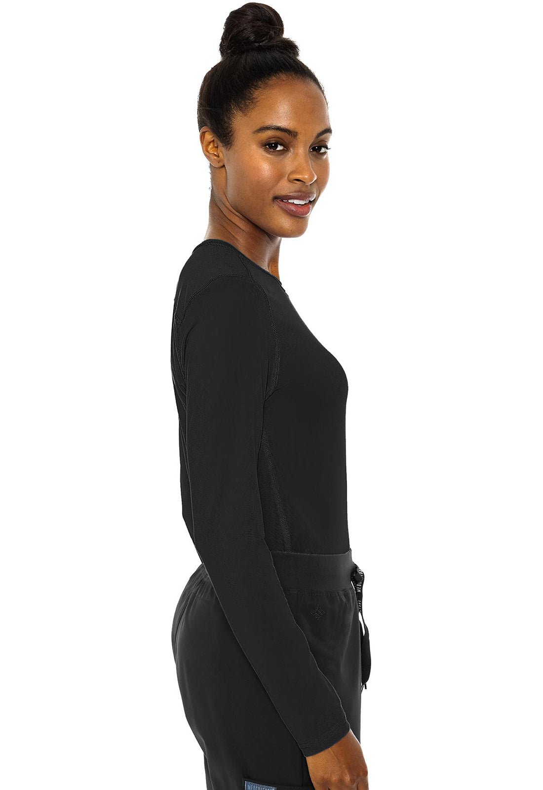 Med Couture Layers Scrubs Long Sleeve Underscrubs Knit Tee MC8499 - Scrubs Select