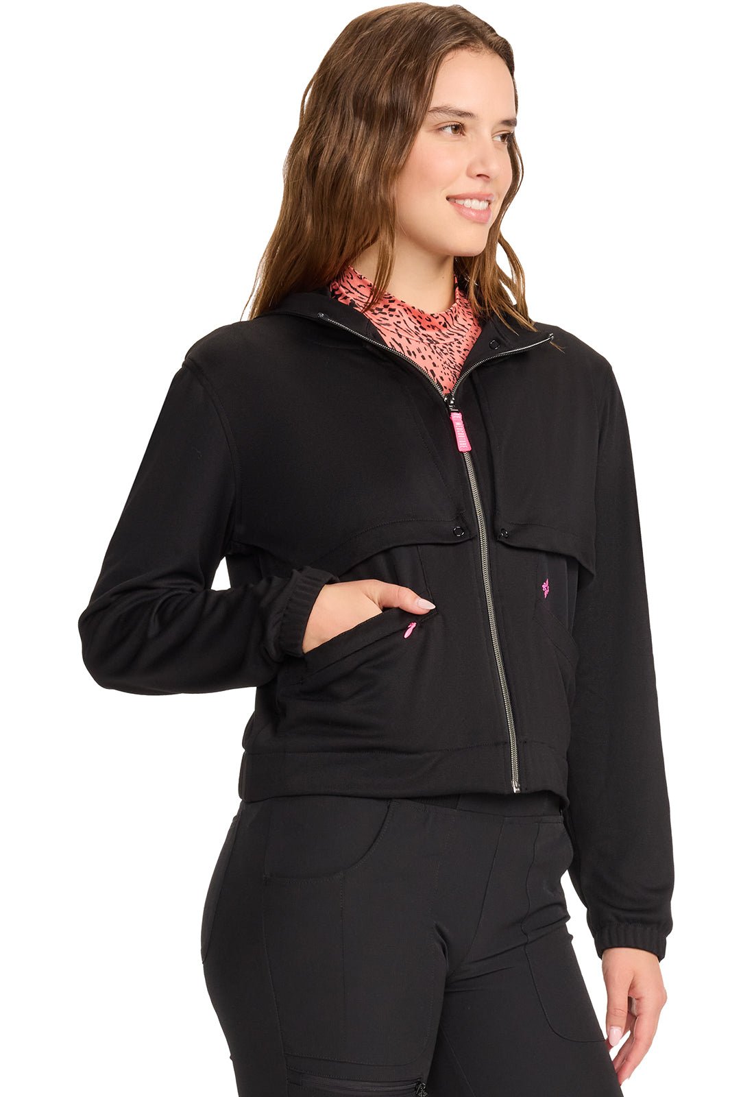 Med Couture LifeStyle Scrubs Convertible Windbreaker Jacket MC302 - Scrubs Select