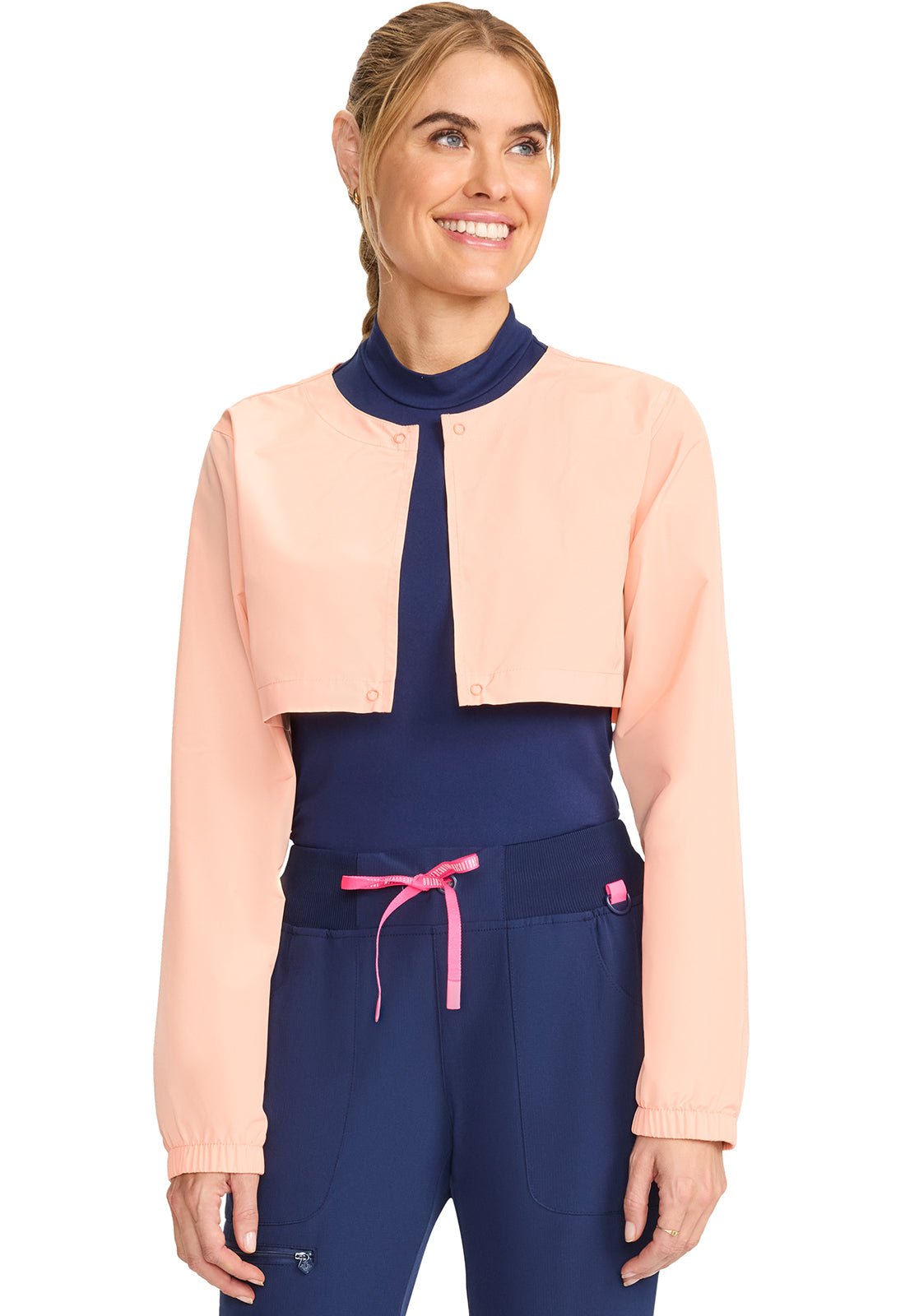 Med Couture LifeStyle Scrubs Convertible Windbreaker Jacket MC302 - Scrubs Select