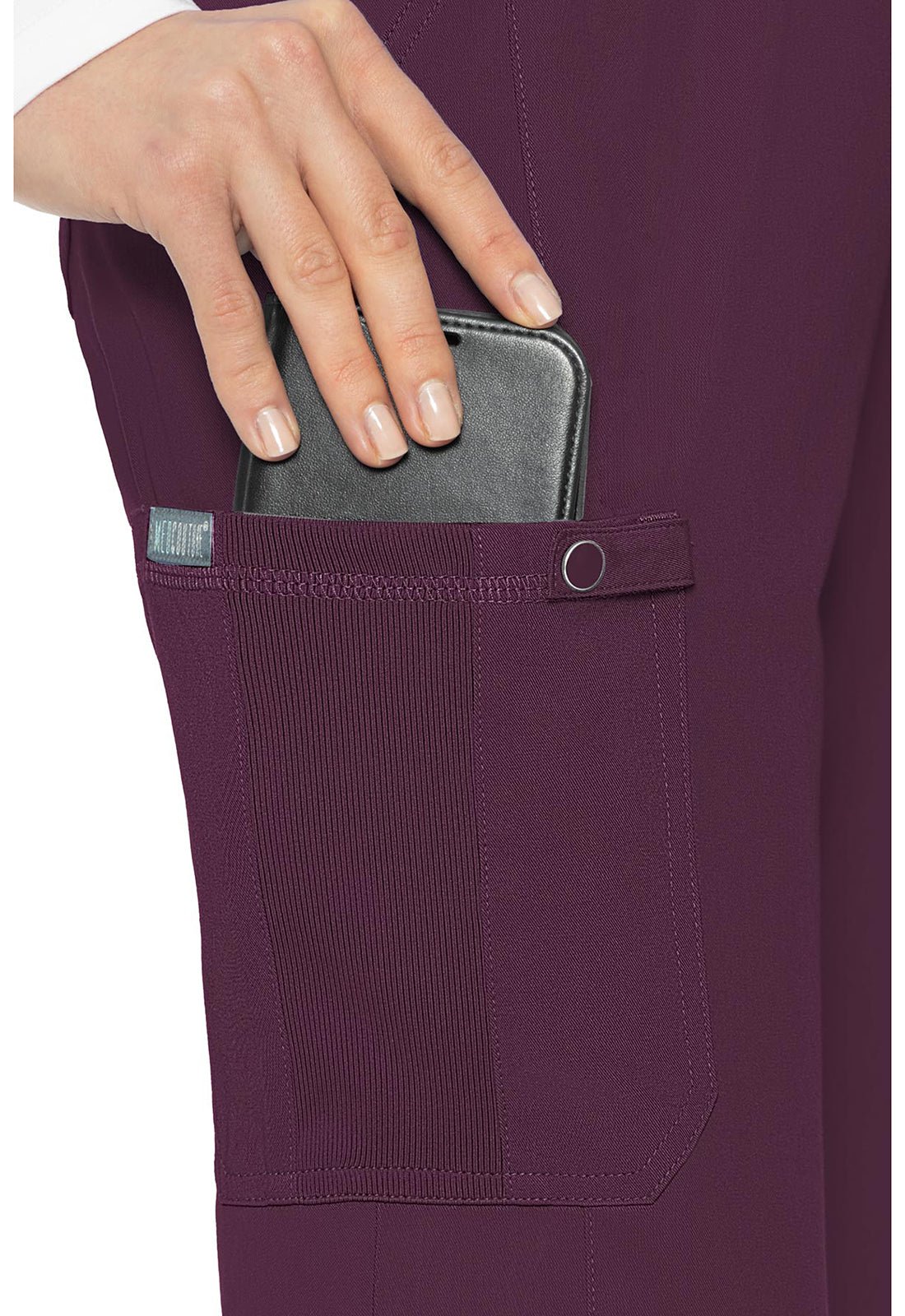 Med Couture Touch Jersey Waist Yoga Scrub Pant MC7725 in Ceil, Olive, Teal, Wine - Scrubs Select