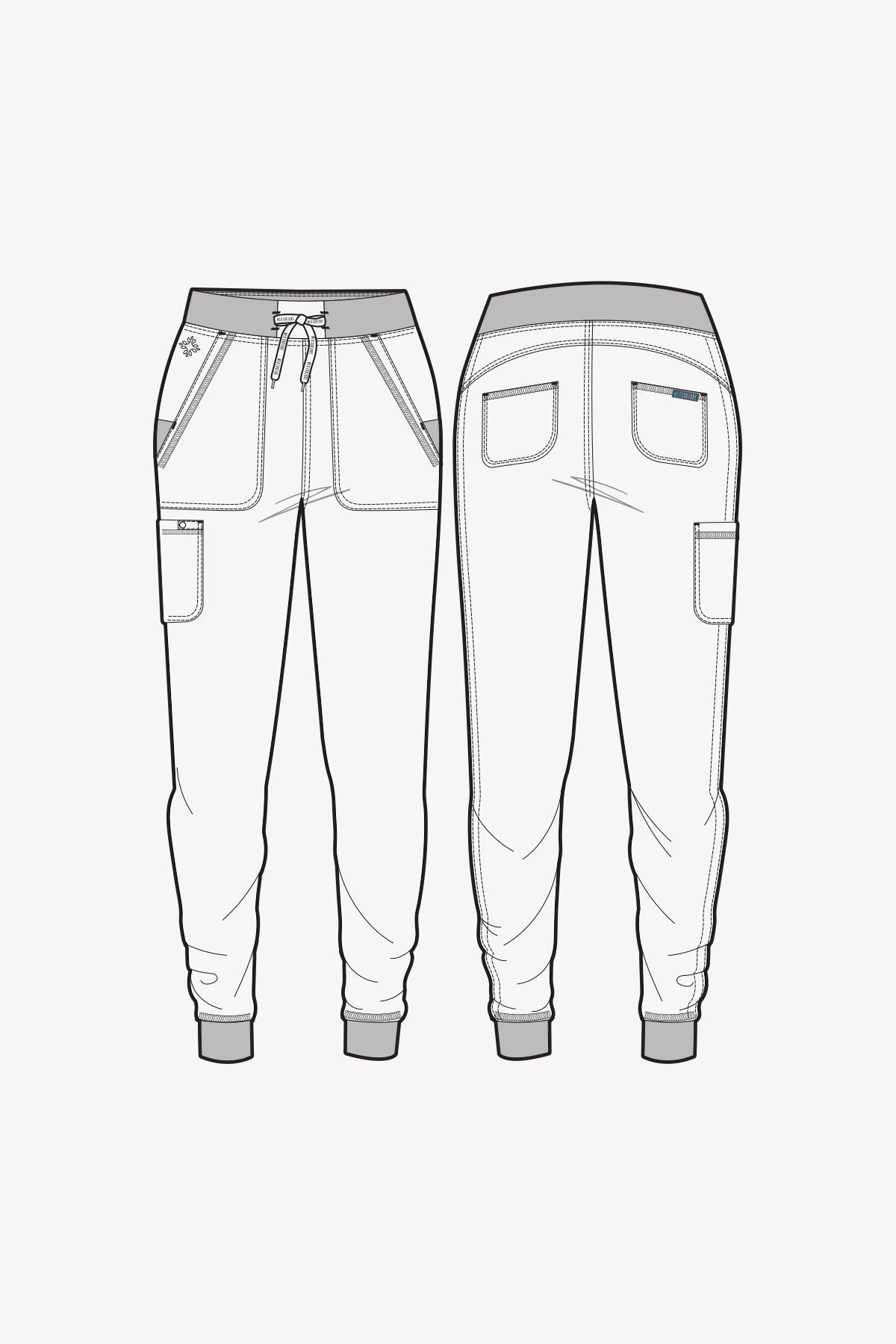 Med Couture Touch Jogger Yoga Scrub Pant MC7710 in Sea Mist - Scrubs Select