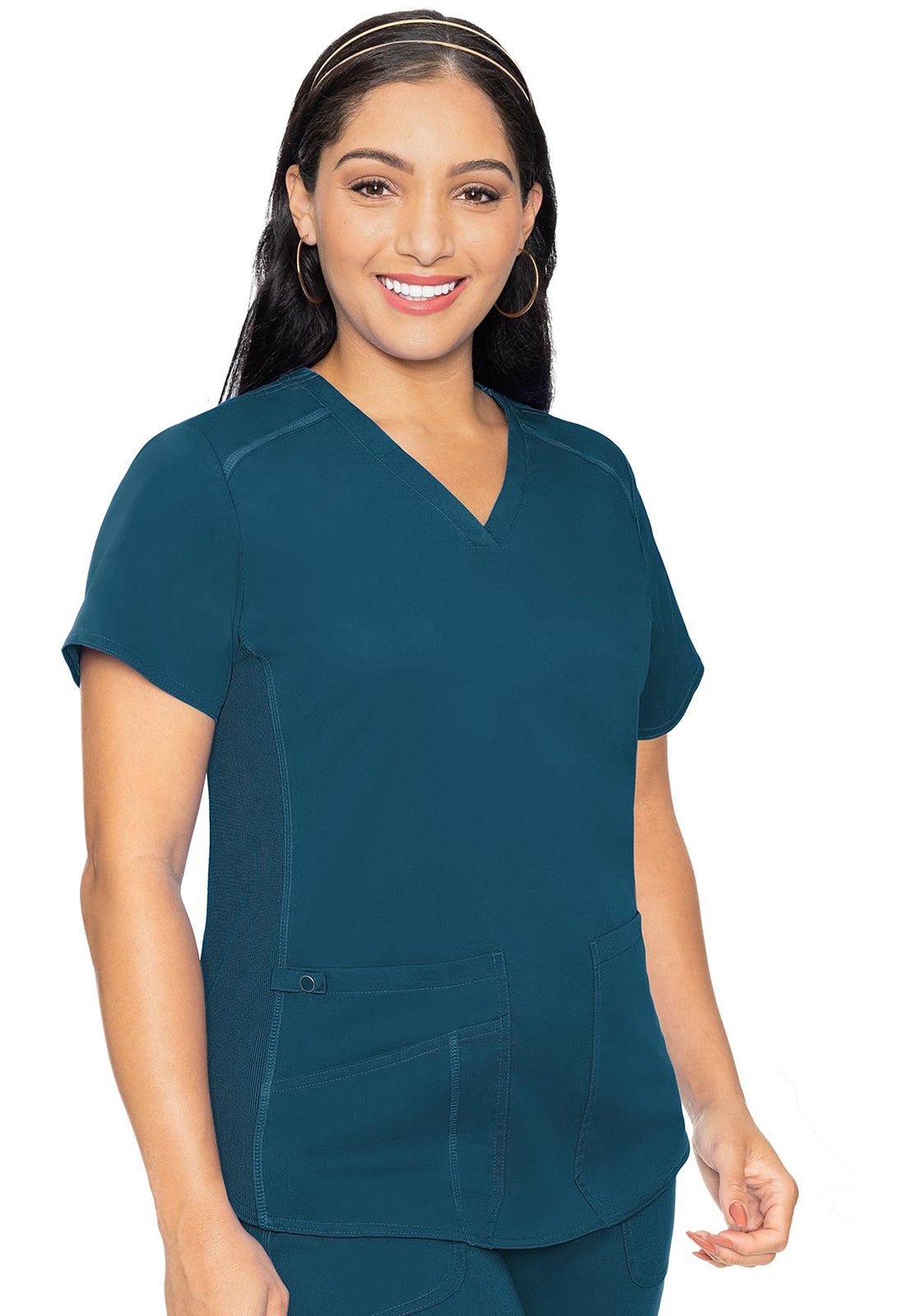 Med Couture Touch Scrubs V Neck Top MC7459 - Scrubs Select