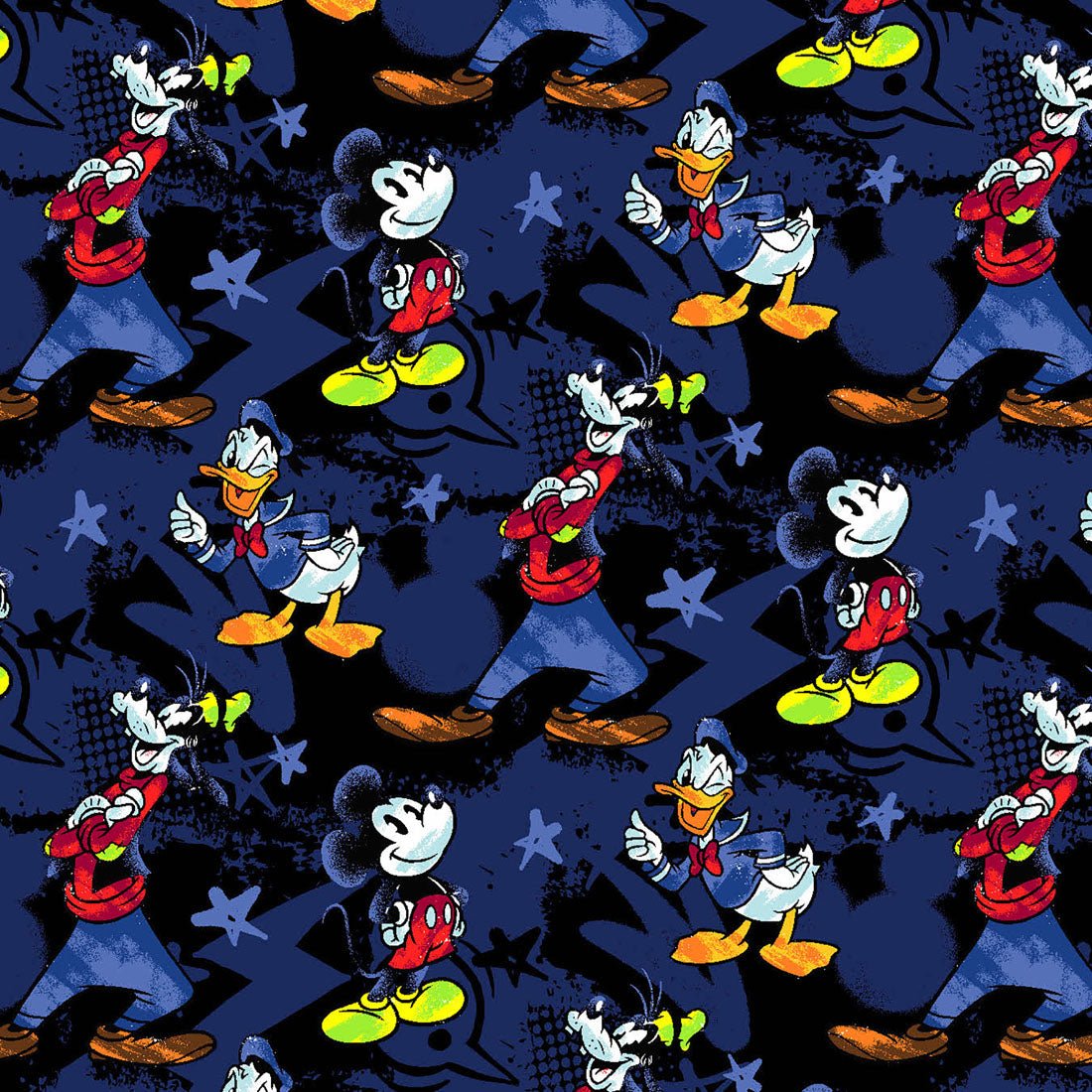 Mickey Donald Goofy Cherokee Tooniforms Disney Men's V Neck Scrub Top TF788 MKZB - Scrubs Select