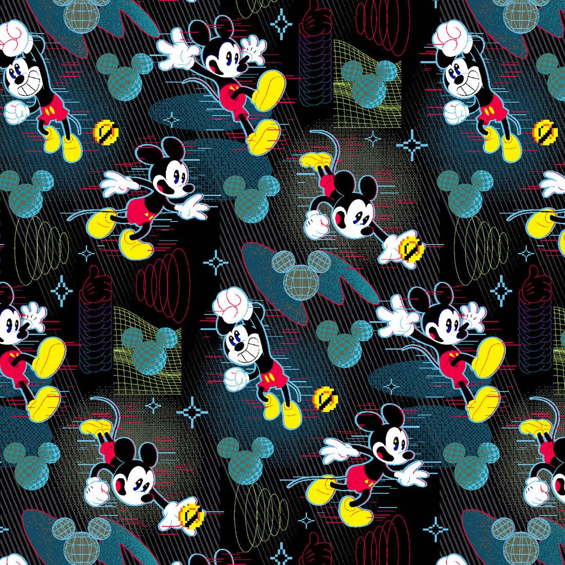 Mickey Mouse Cherokee Tooniforms Disney Men's V Neck Scrub Top TF788 MKVX - Scrubs Select