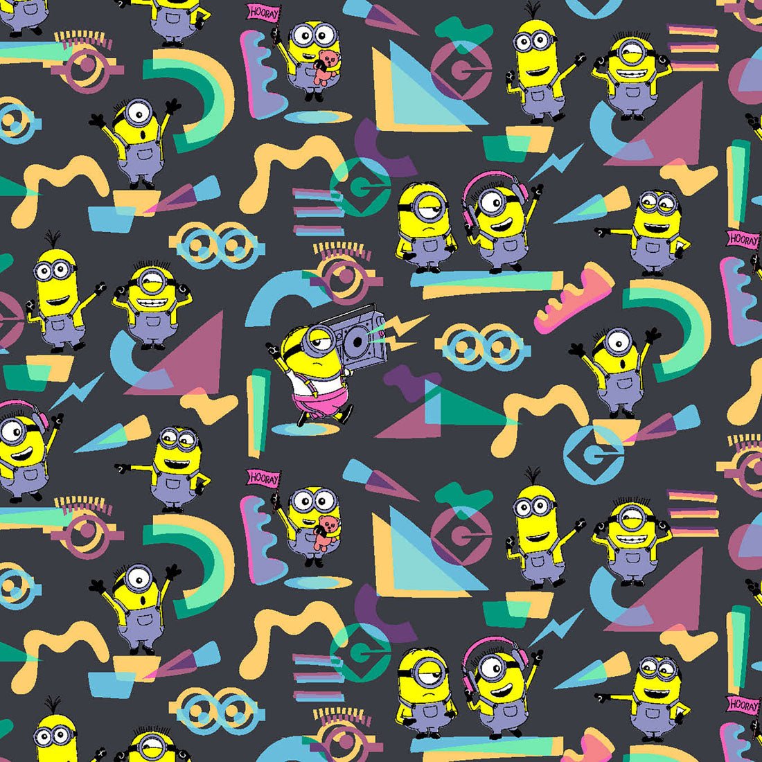 Minions Tooniforms Licensed V Neck Scrub Top TF614 DPPV - Scrubs Select