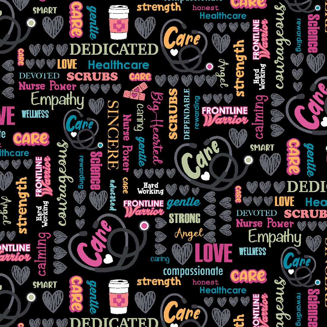 Nurse Power Cherokee Print V Neck Scrub Top CK793 NUPW - Scrubs Select