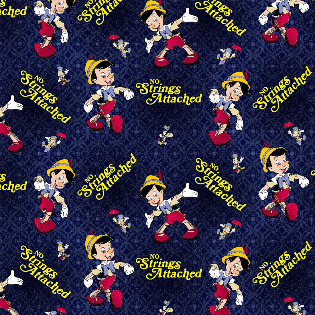 Pinocchio Cherokee Tooniforms Disney Men's V Neck Scrub Top TF740 PINS - Scrubs Select