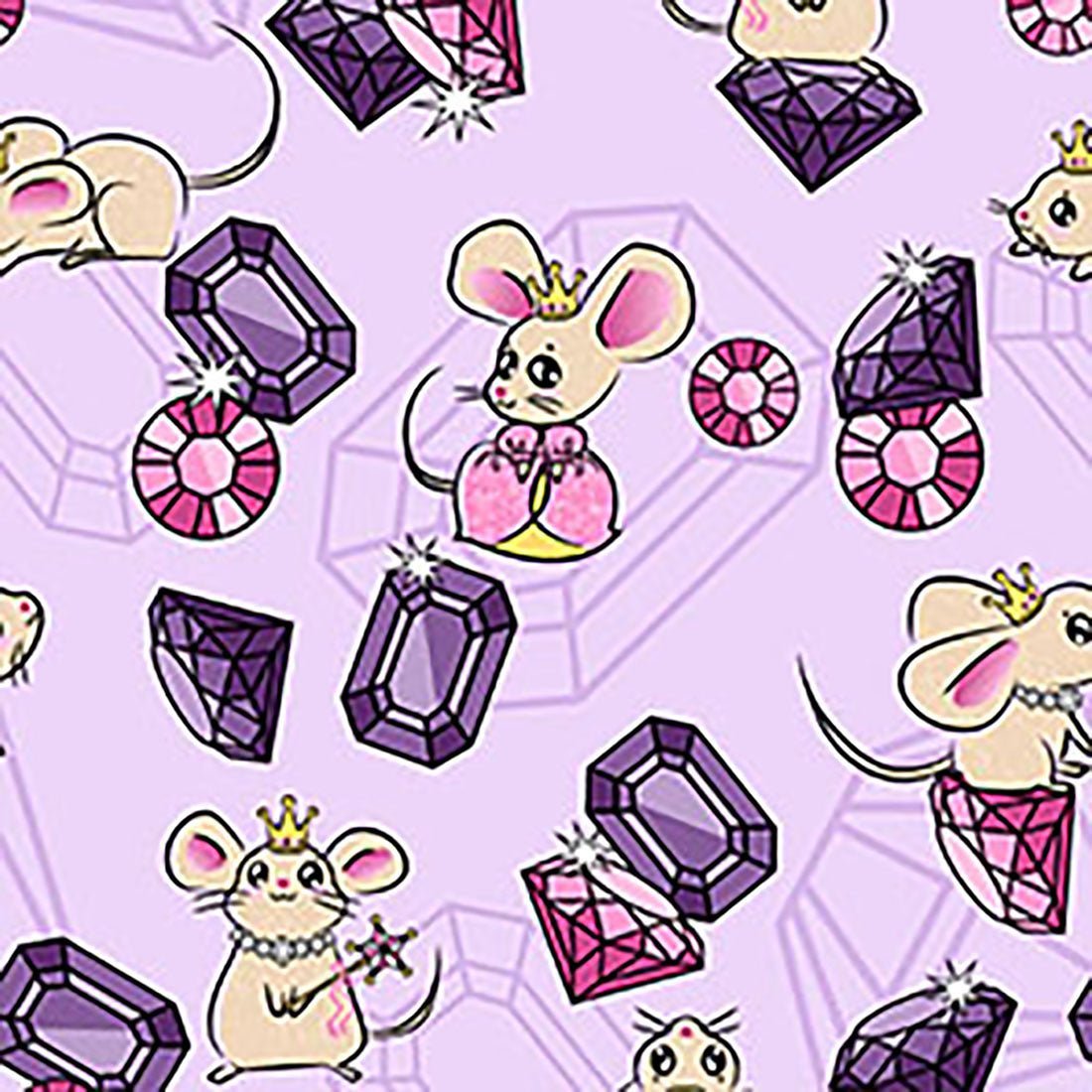 Princess Mouse Cherokee Scrubs Print V Neck Top CK856 PRMO - Scrubs Select