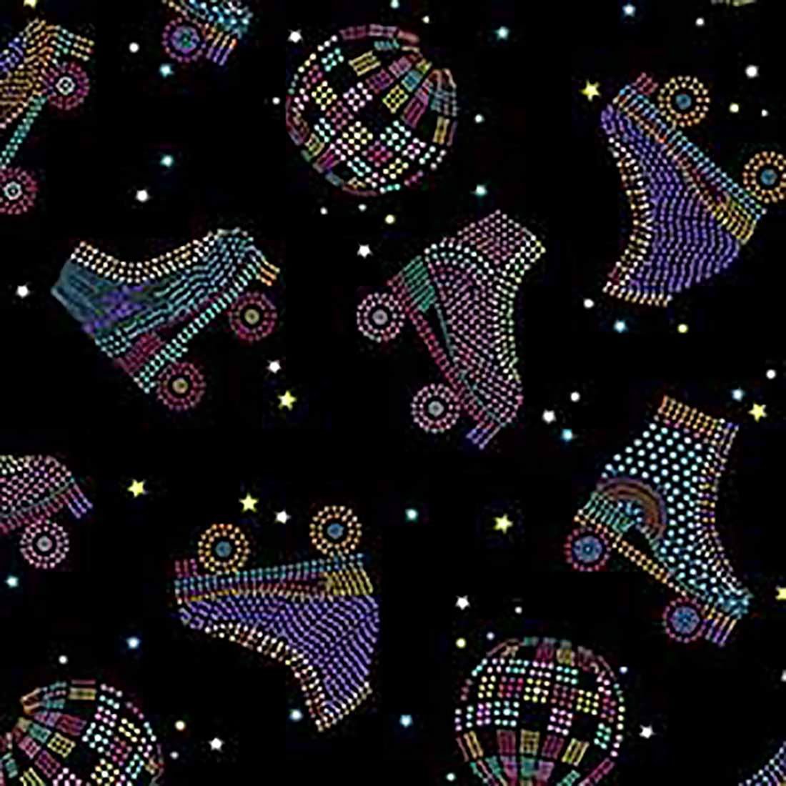 Roller Disco Cherokee Scrubs Print V Neck Top CK856 RRDO - Scrubs Select