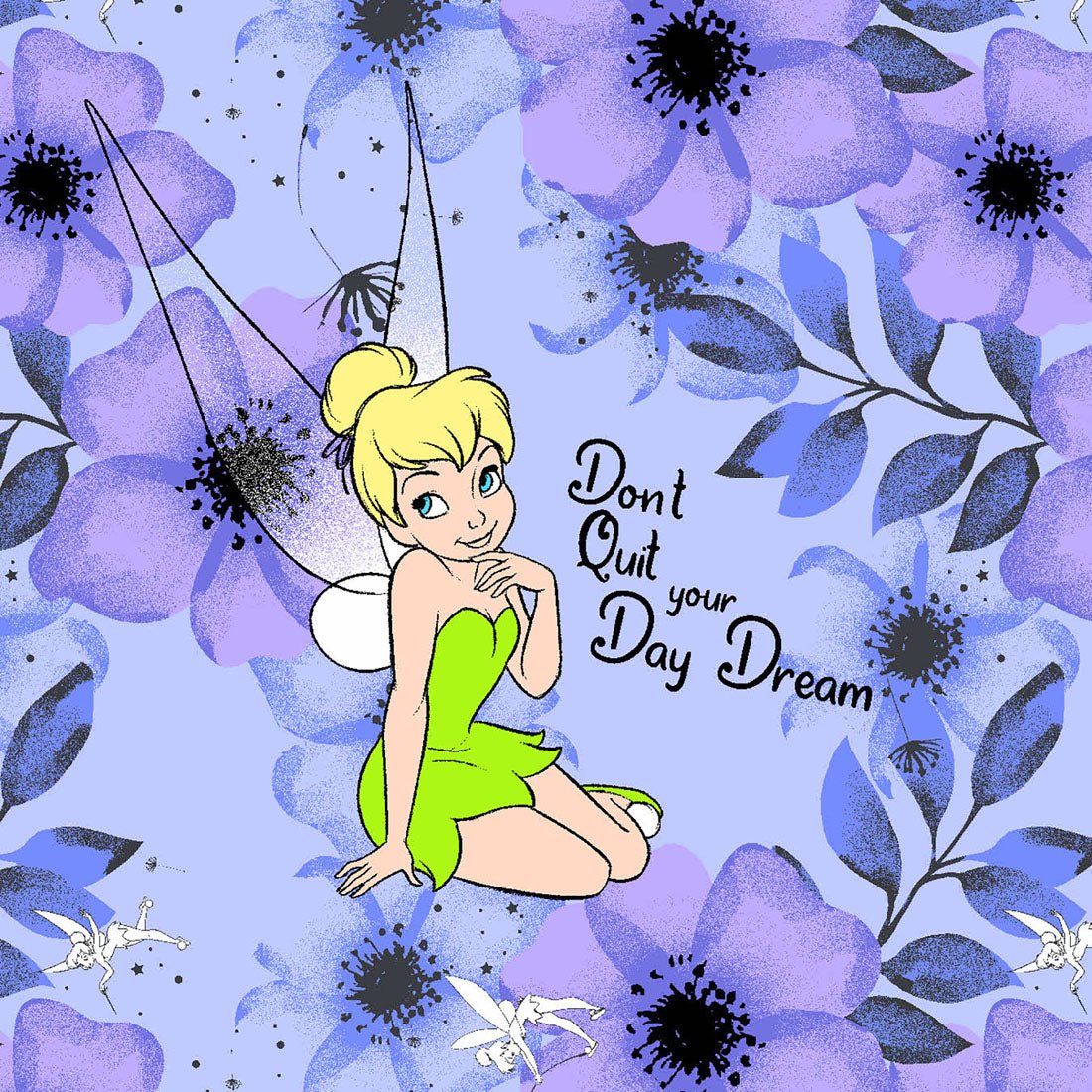 Tinker Bell Tooniforms Licensed Disney V Neck Scrub Top TF626 TBDQ - Scrubs Select