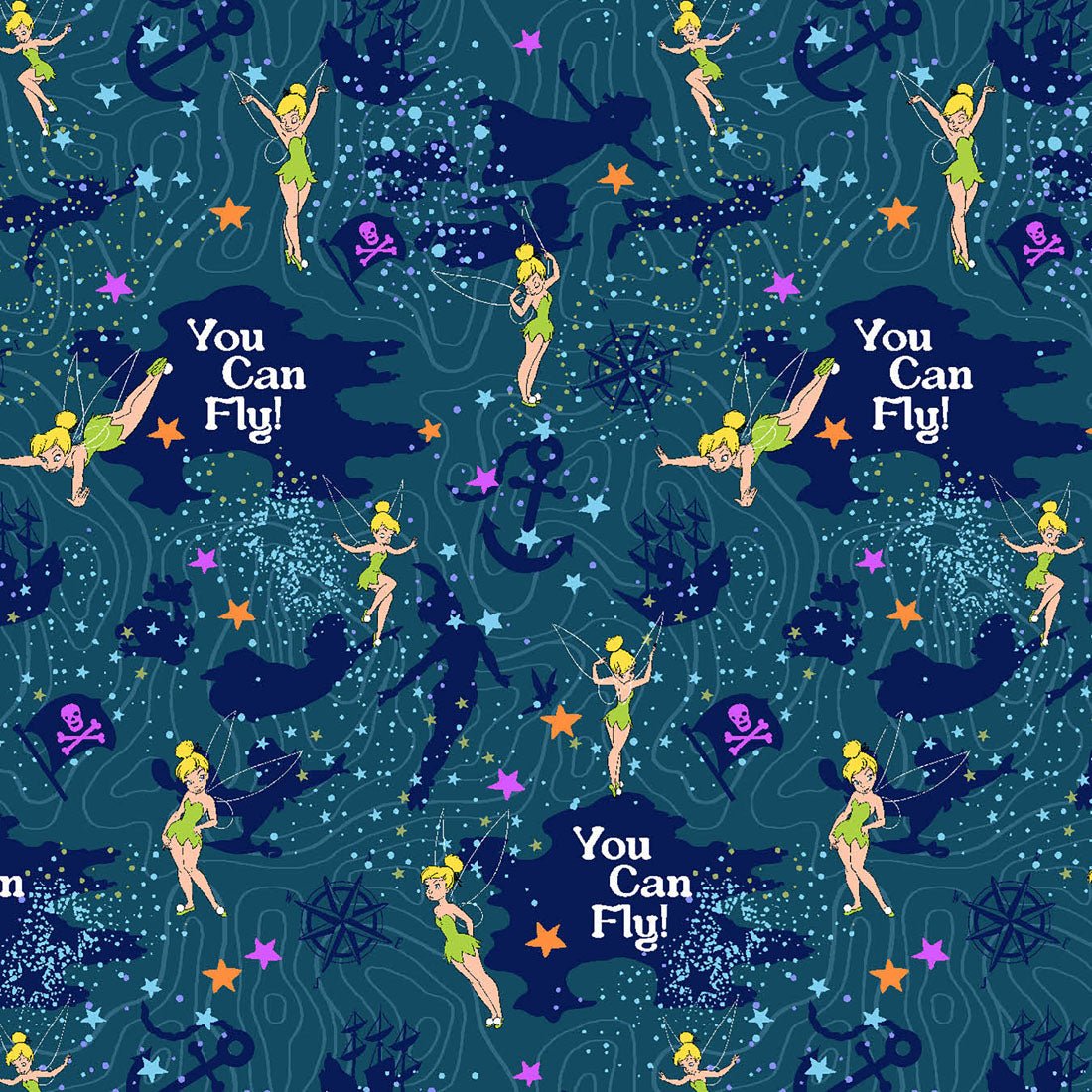 Tinker Bell Tooniforms Licensed Disney V Neck Scrub Top TF796 TBYM - Scrubs Select