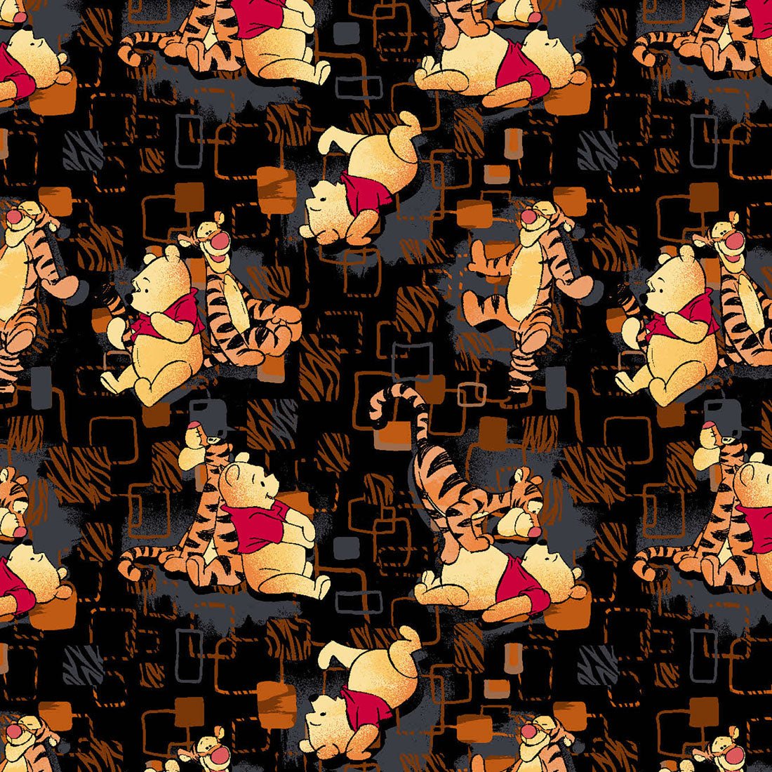 Tumble Around Cherokee Tooniforms Winnie The Pooh V Neck Scrub Top TF774 PHIO - Scrubs Select