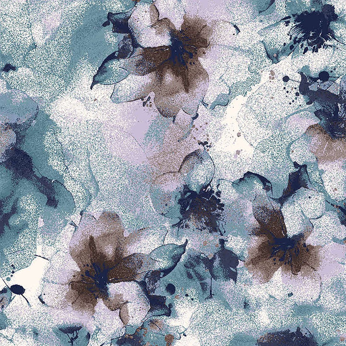 Underwater Blooms Healing Hands Amanda Print Scrub V Neck Top HH911 UWBM - Scrubs Select