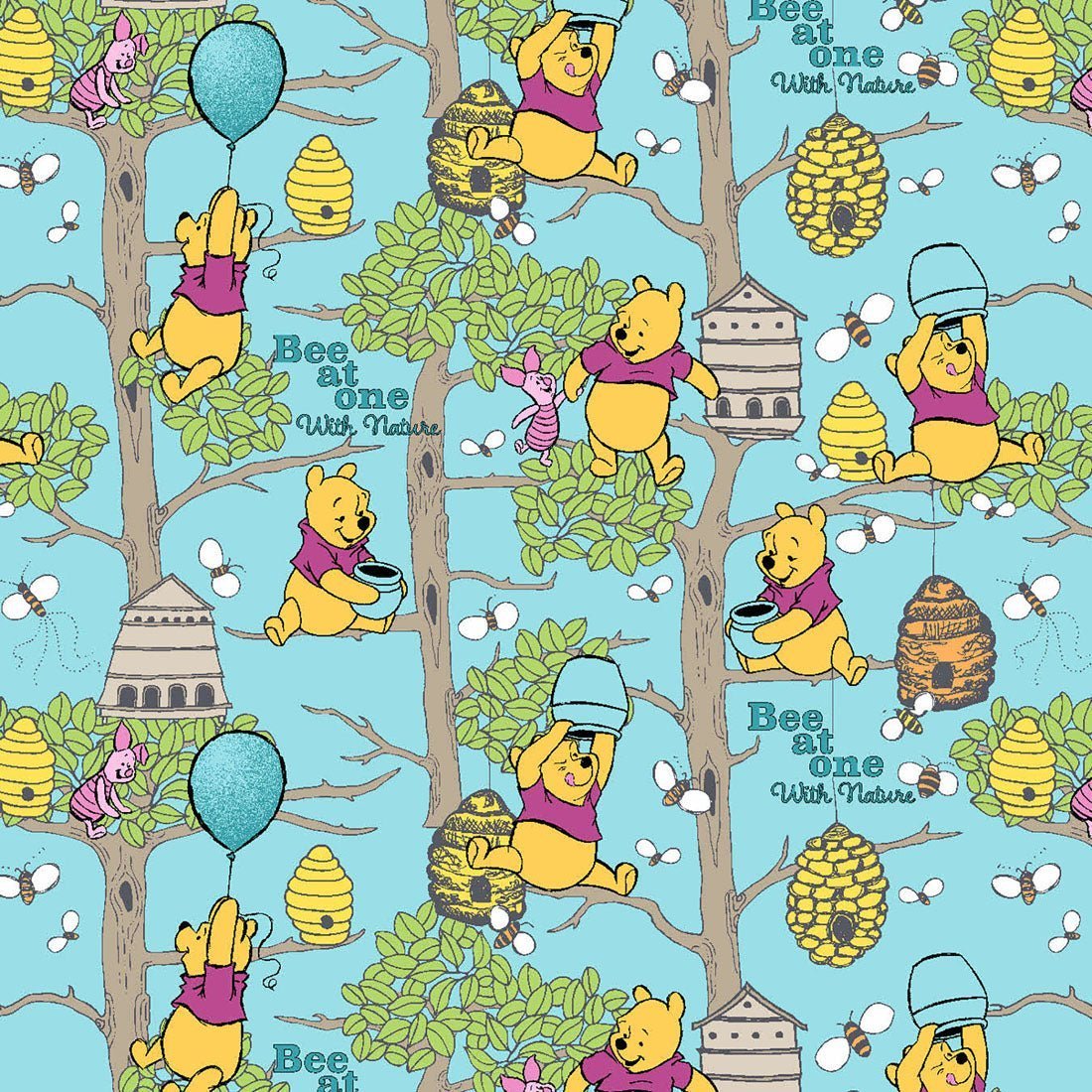 Winnie The Pooh Tooniforms Licensed Disney V Neck Scrub Top TF737 PHBN - Scrubs Select