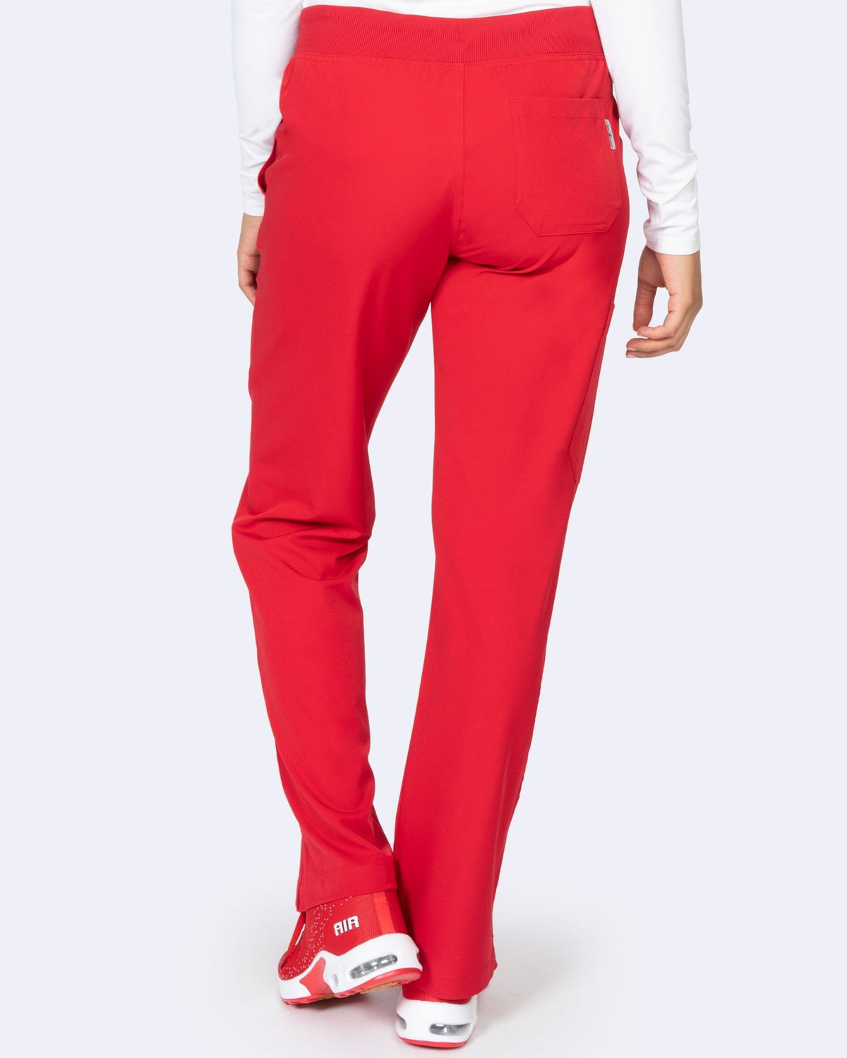 Zavate Ava Yoga Scrub Pant 3018 in Red - Scrubs Select