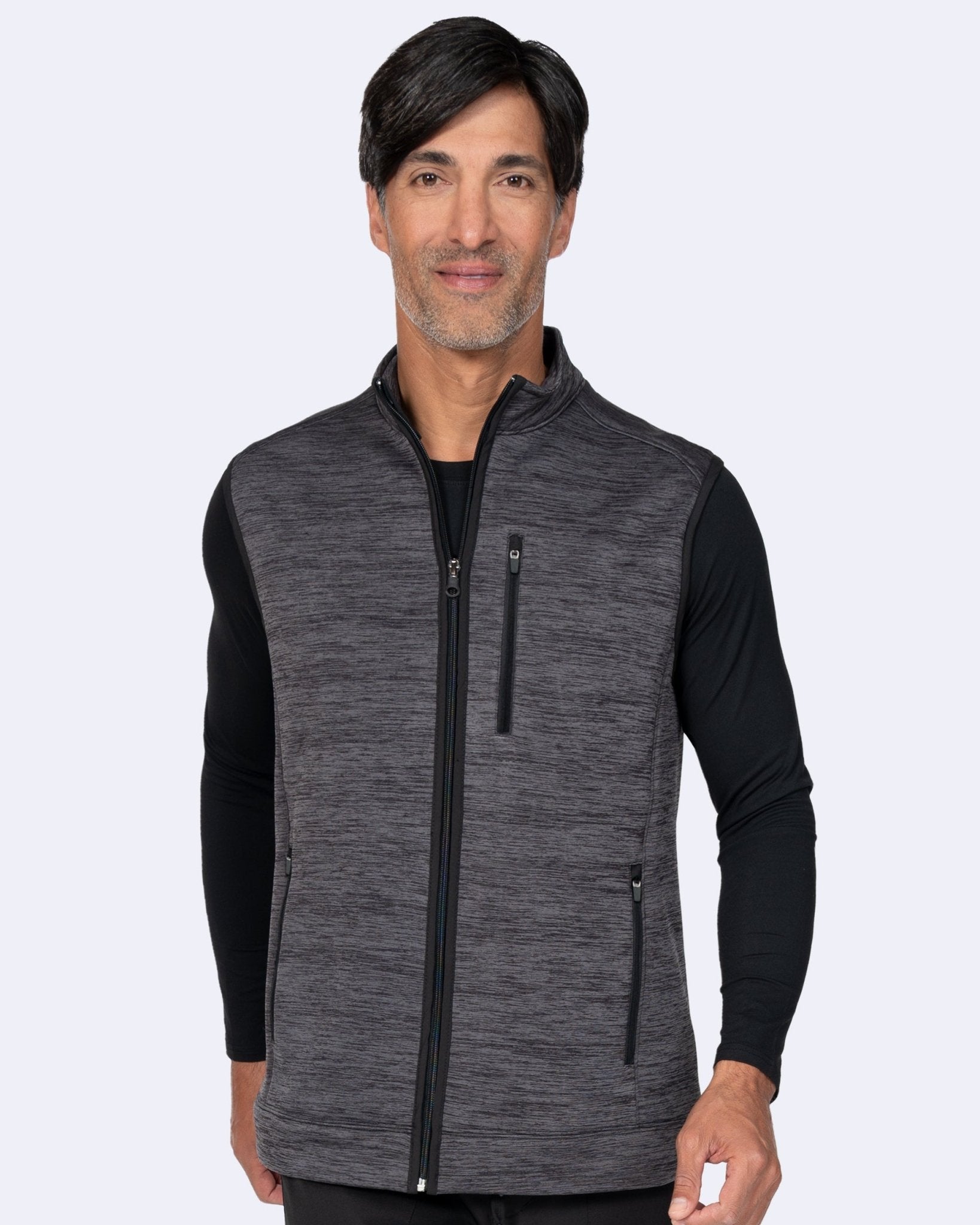 Zavate Scrubs Mens Noah Bonded Fleece Vest 2030 - Medical Uniform