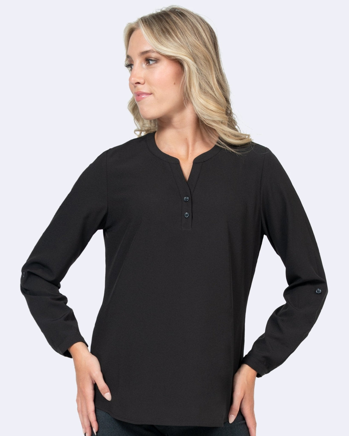 Zavate Split Neck Scrub Top 1035 - Scrubs Select