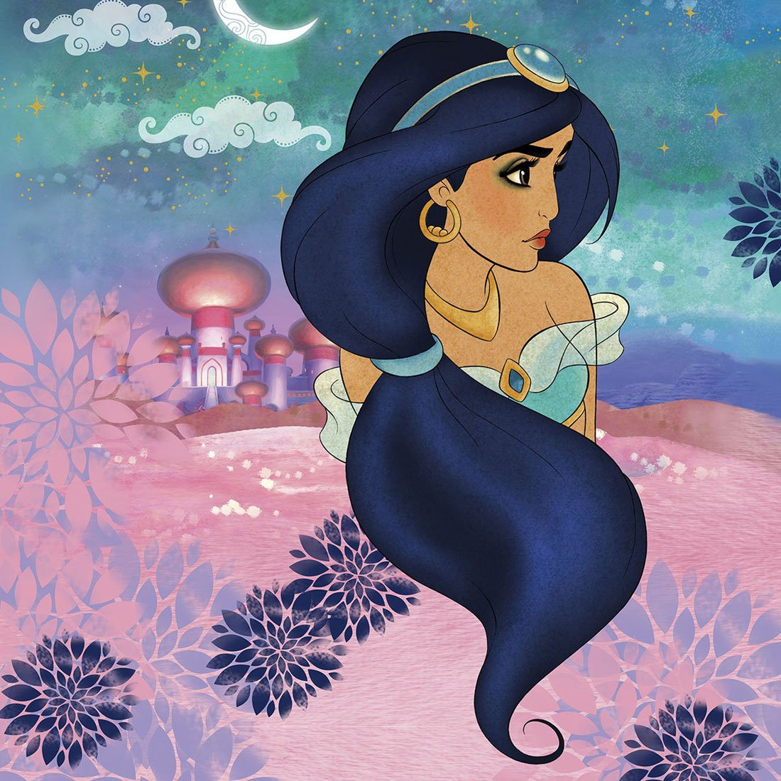 Aladdin Tooniforms Licensed Disney V Neck Scrub Top TF637 PRGH - Scrubs Select