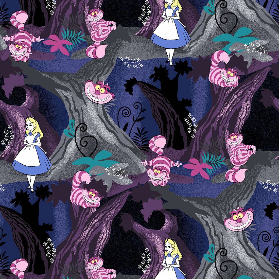 Alice In Wonderland Tooniforms Licensed Disney V Neck Scrub Top TF666 ALDR - Scrubs Select