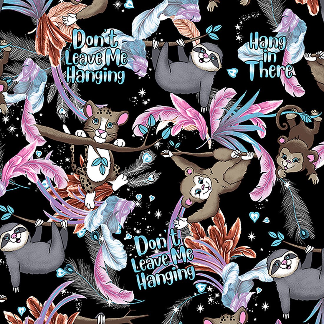 Animal Cherokee Print V Neck Knit Panel Scrub Top CK641 DNLV - Scrubs Select