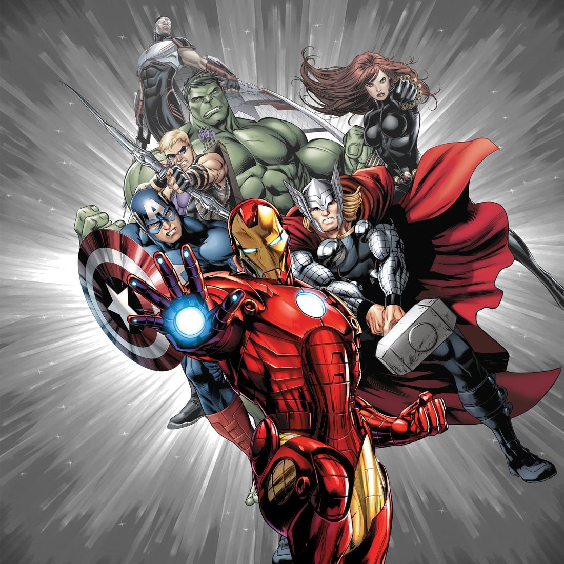 Avengers Tooniforms Licensed Men's V Neck Scrub Top TF708 MAIT - Scrubs Select