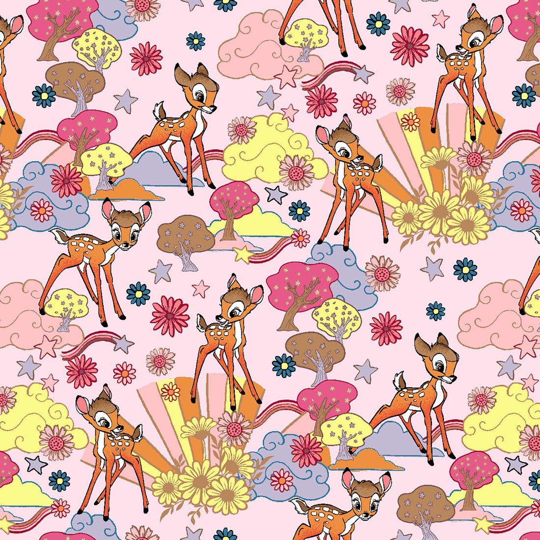 Bambi Cherokee Tooniforms Licensed Disney V Neck Scrub Top TF626 BAGC - Scrubs Select