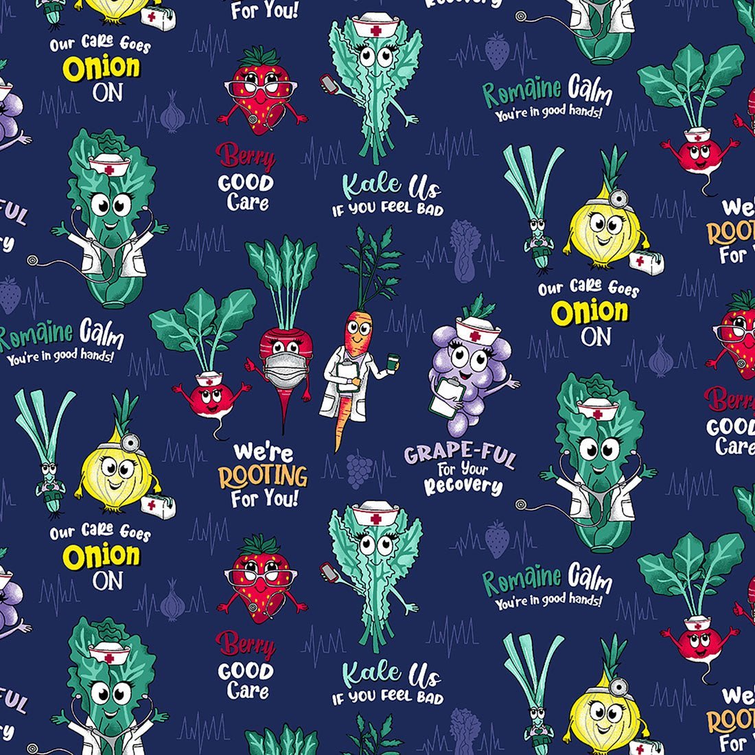 Berry Good Care Cherokee Print V Neck Scrub Top CK792 BGCR - Scrubs Select