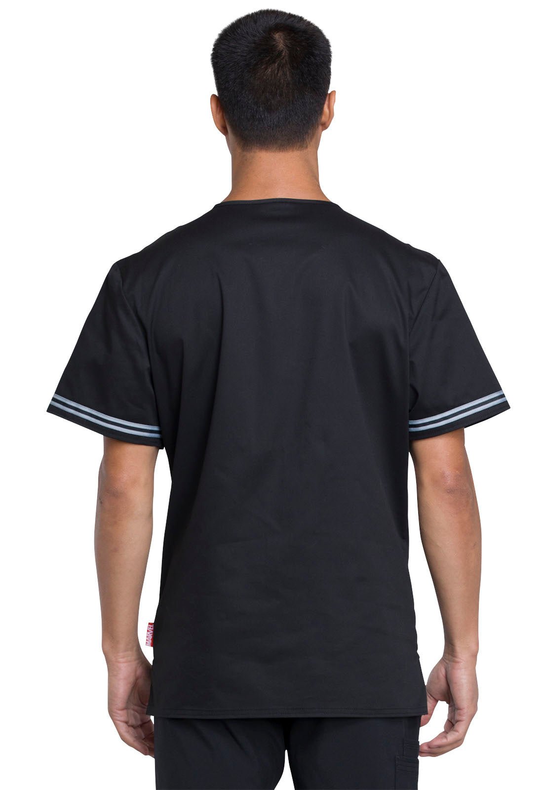 Black Panther Tooniforms Marvel Men's V Neck Scrub Top TF707 MAWW - Scrubs Select
