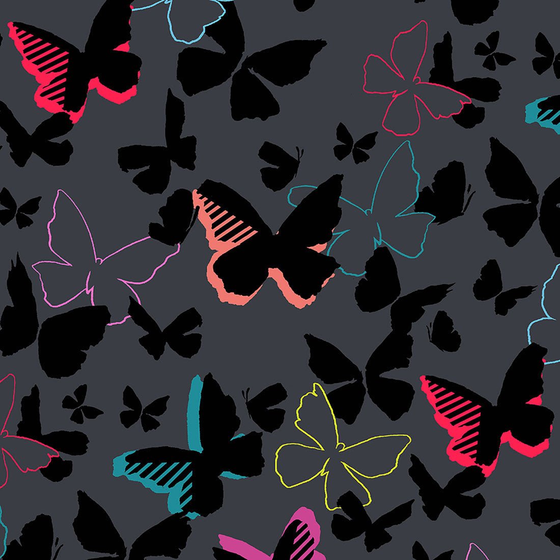 Brilliant Butterflies Cherokee Infinity Print Round Neck Scrub Top CK880 BTBF - Scrubs Select