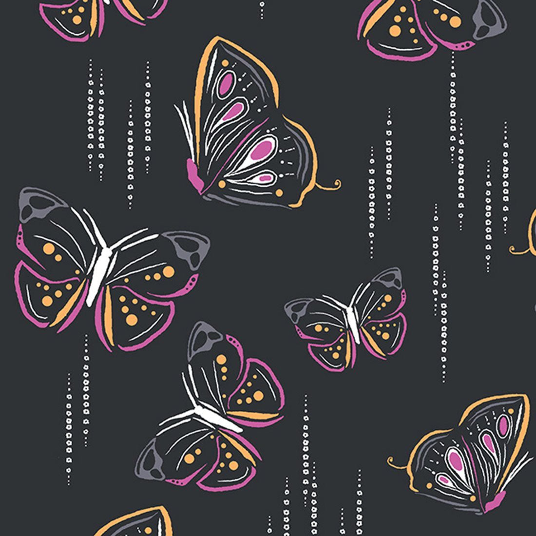 Butterfly Cherokee iFlex Print V Neck Knit Panel Scrub Top CK636 BUYB - Scrubs Select