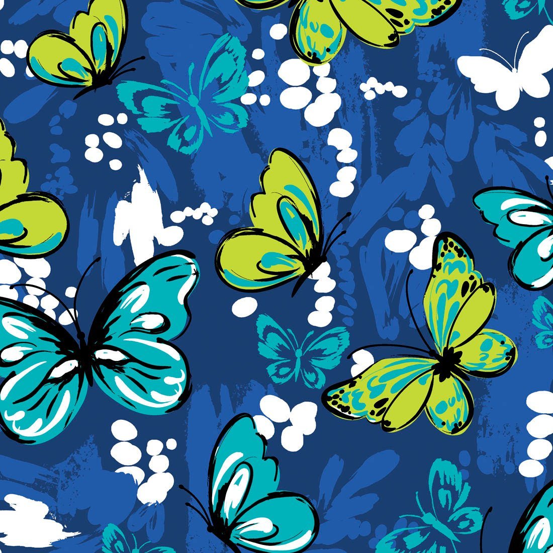 Butterfly Cherokee Print V Neck Scrub Top CK637 FLAZ - Scrubs Select
