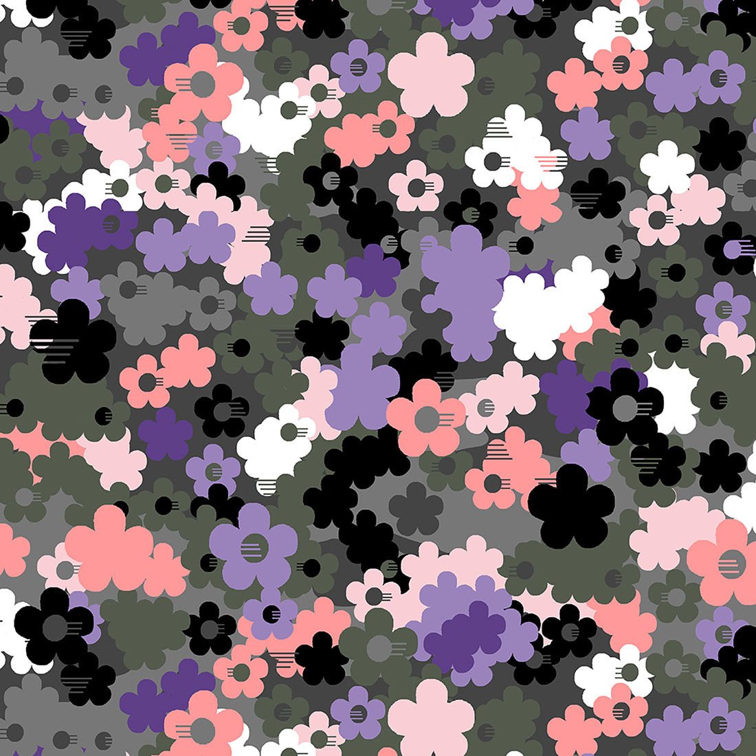 Camo Floral Print Dickies EDS V Neck Scrub Top DK852 CABD - Scrubs Select