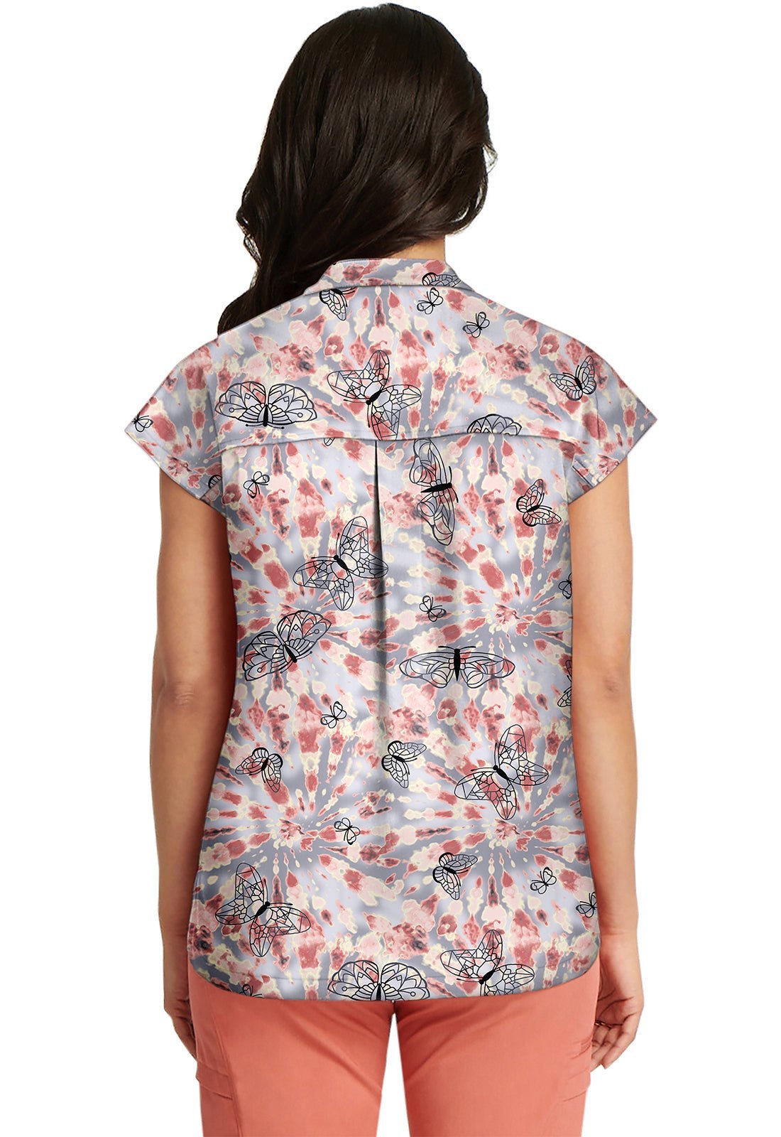 Care Free Healing Hands Journey Scrub Top HH901X CRFR - Scrubs Select