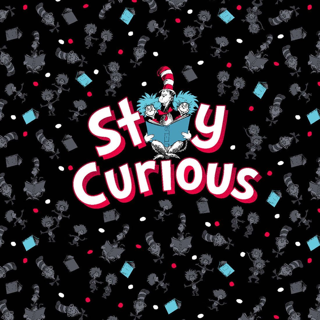 Cat In The Hat Cherokee Tooniforms Dr. Seuss V Neck Scrub Top TF659 SEQM - Scrubs Select